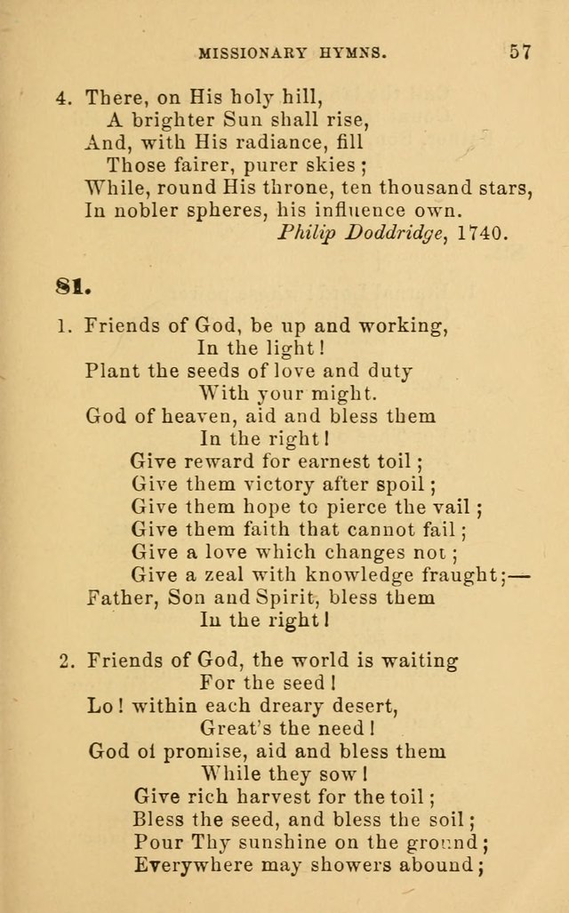 Missionary Hymns page 57