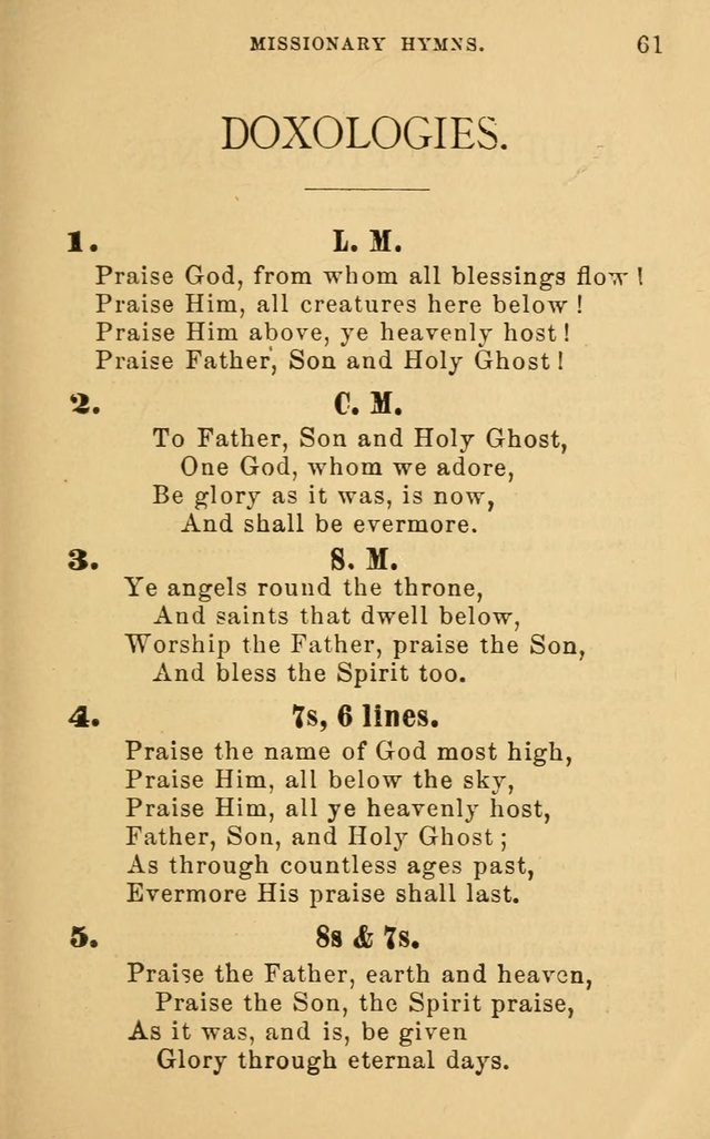 Missionary Hymns page 61