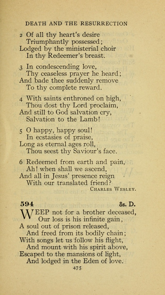 The Methodist Hymnal (Text only edition) page 475