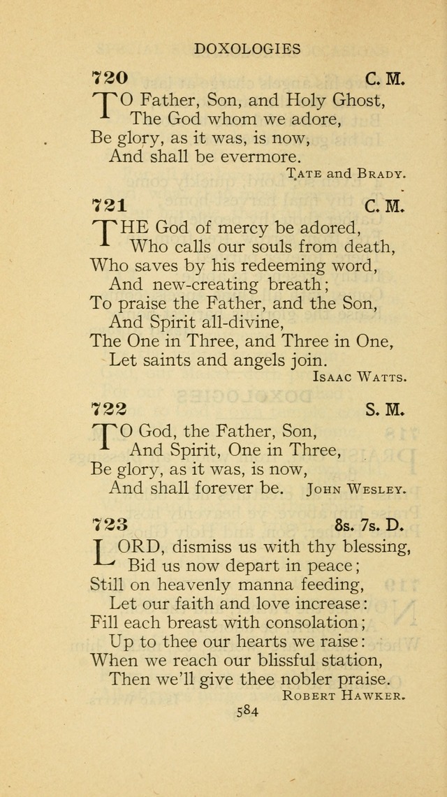 The Methodist Hymnal (Text only edition) page 584