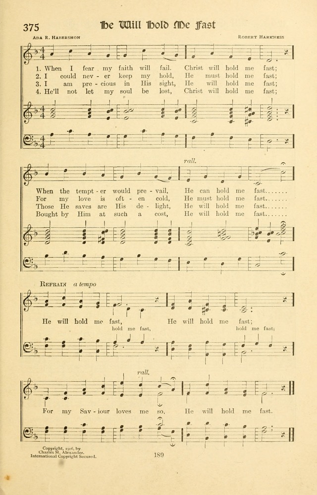 Montreat Hymns: psalms and gospel songs with responsive scripture readings page 189