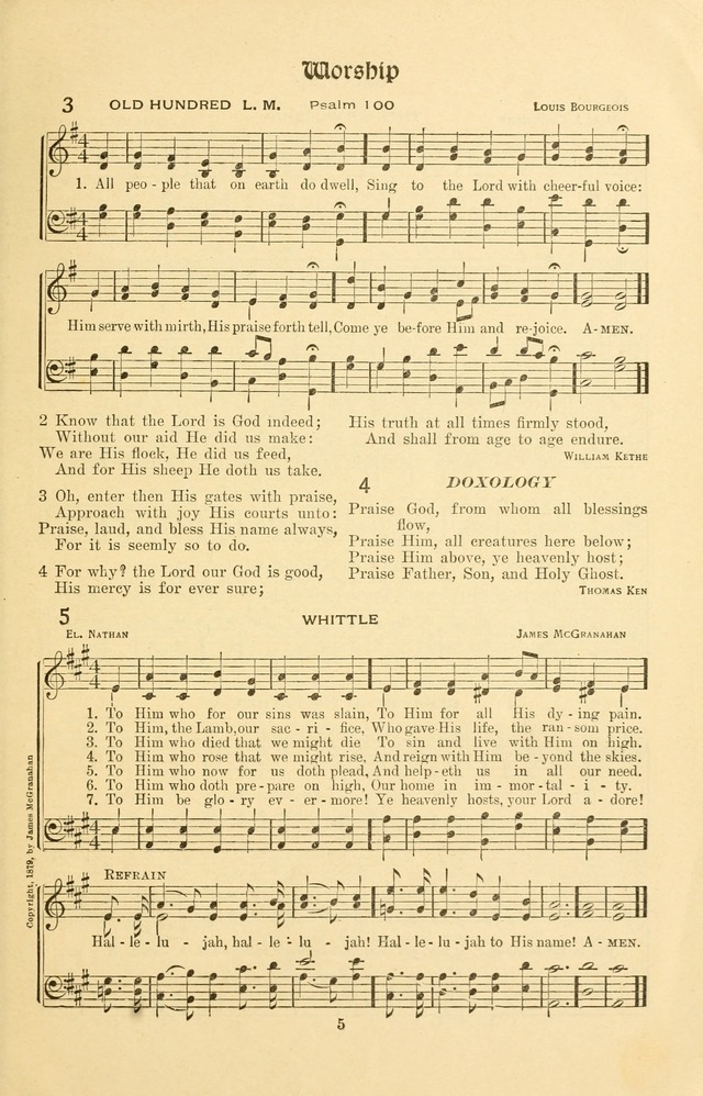 Montreat Hymns: psalms and gospel songs with responsive scripture readings page 5