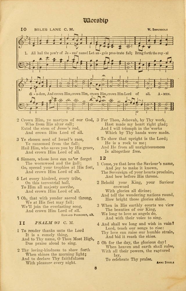 Montreat Hymns: psalms and gospel songs with responsive scripture readings page 8