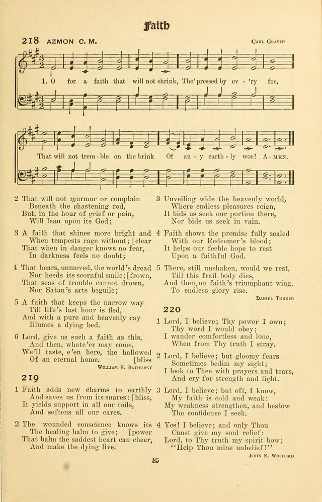 Montreat Hymns: psalms and gospel songs with responsive scripture readings page 85