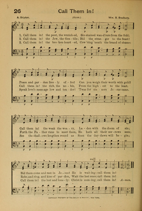 The Mission Hymnal. (Enlarged Edition) page 26