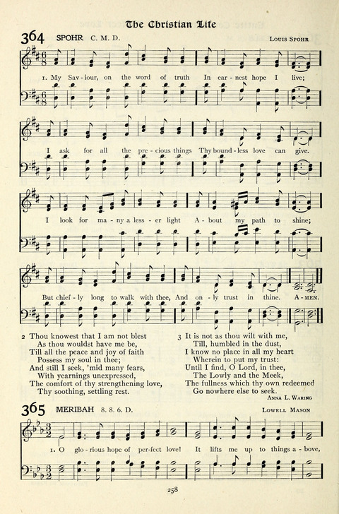 The Methodist Hymnal: Official hymnal of the methodist episcopal church and the methodist episcopal church, south page 258