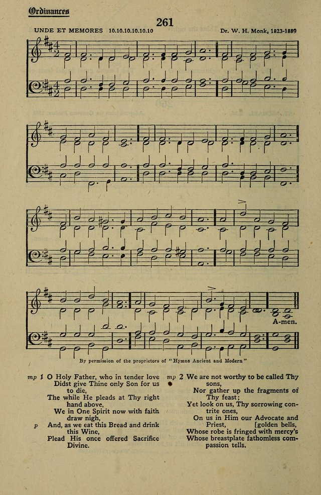 Methodist Hymn and Tune Book: official hymn book of the Methodist Church page 284