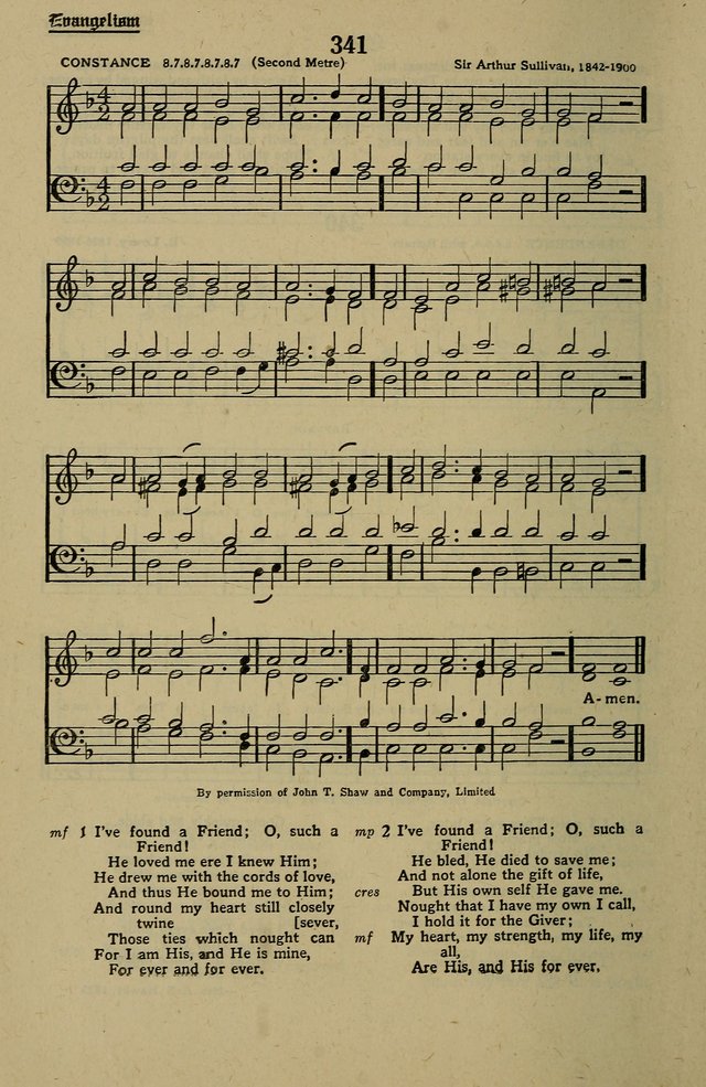 Methodist Hymn and Tune Book: official hymn book of the Methodist Church page 376