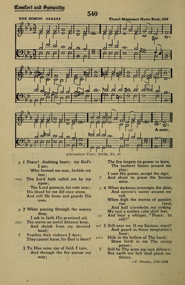 Methodist Hymn and Tune Book: official hymn book of the Methodist Church page 588