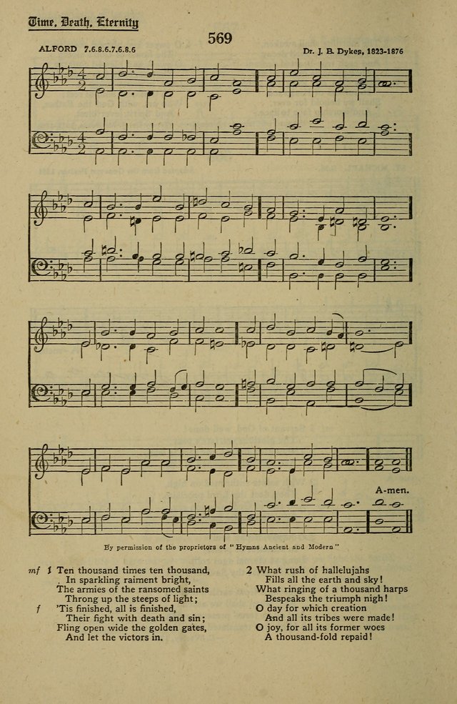 Methodist Hymn and Tune Book: official hymn book of the Methodist Church page 620