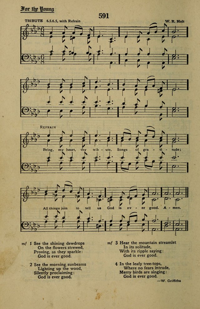 Methodist Hymn and Tune Book: official hymn book of the Methodist Church page 654