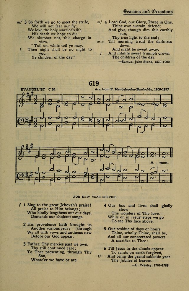 Methodist Hymn and Tune Book: official hymn book of the Methodist Church page 689