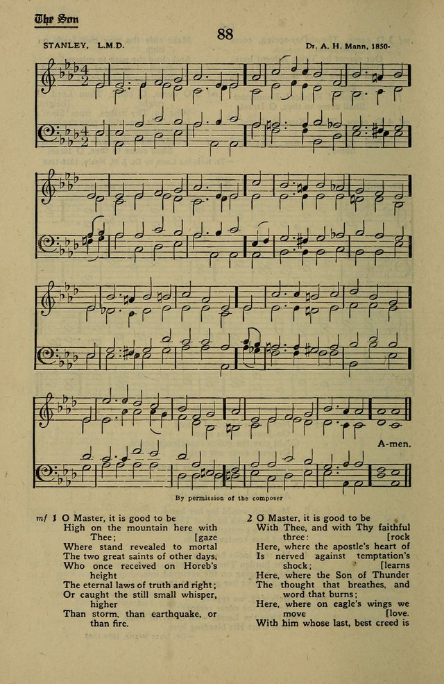 Methodist Hymn and Tune Book: official hymn book of the Methodist Church page 92