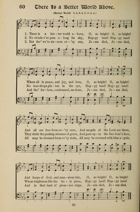 Messages of Love Hymn Book: for Gospel, Sunday School, Special Services and Home Singing page 60