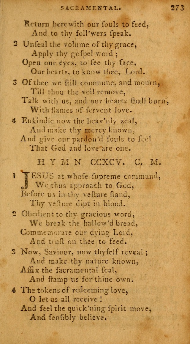 The Methodist Pocket Hymn-book, revised and improved: designed as a constant companion for the pious, of all denominations (30th ed.) page 273