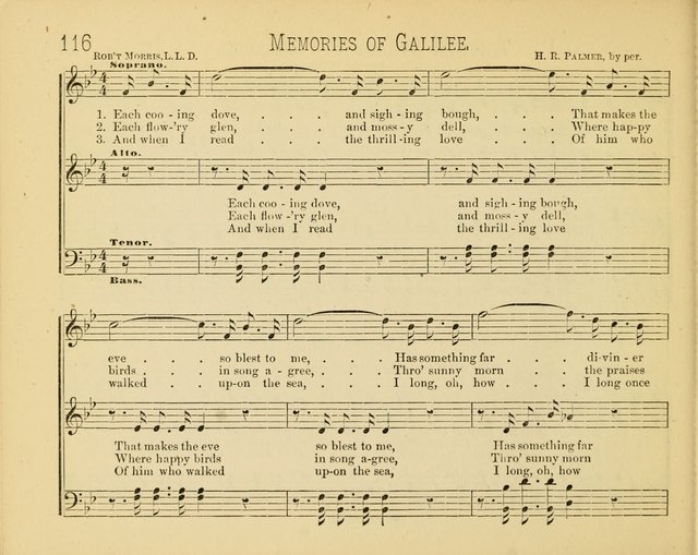 Minnetonka Songs: for Sabbath Schools, compiled especially for the Minnetonka Sabbath-School Assembly page 116