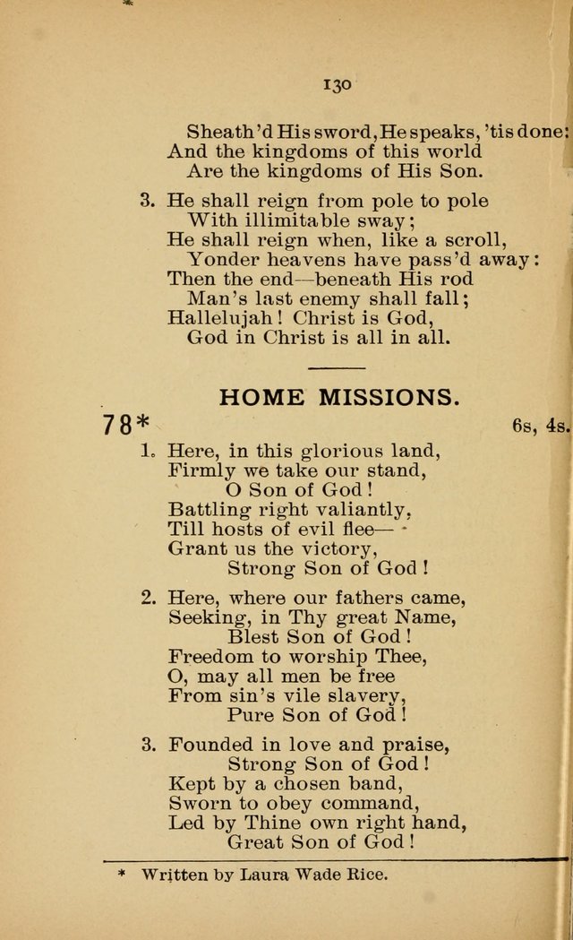 Missionary Services and Hymnal: a manual for the use of the Woman