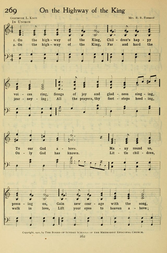 The Methodist Sunday School Hymnal page 275