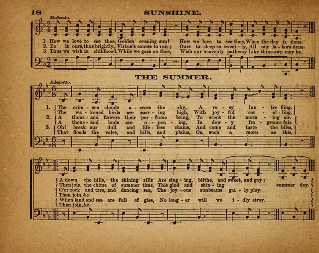 The Morning Stars Sang Together: a book of religious songs for Sunday schools and the home circle page 19