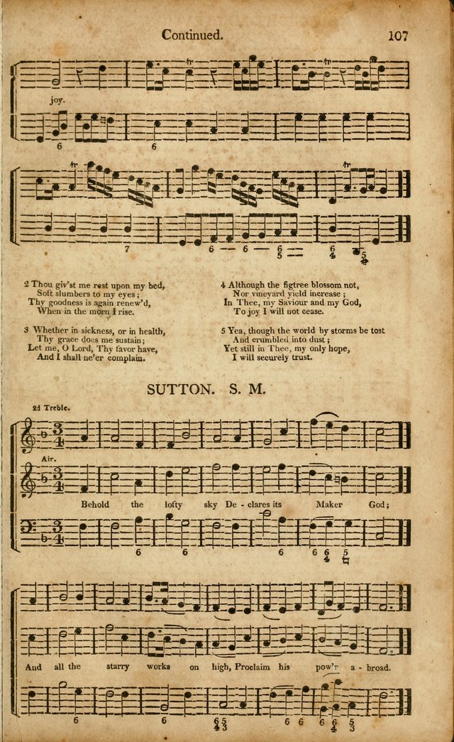 Musica Sacra: or, Springfield and Utica Collections United: consisting of Psalm and hymn tunes, anthems, and chants (2nd revised ed.) page 107