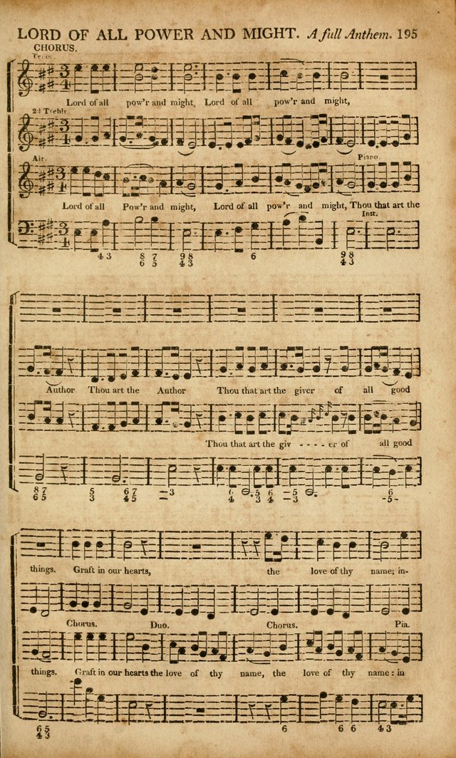 Musica Sacra: or, Springfield and Utica Collections United: consisting of Psalm and hymn tunes, anthems, and chants (2nd revised ed.) page 195