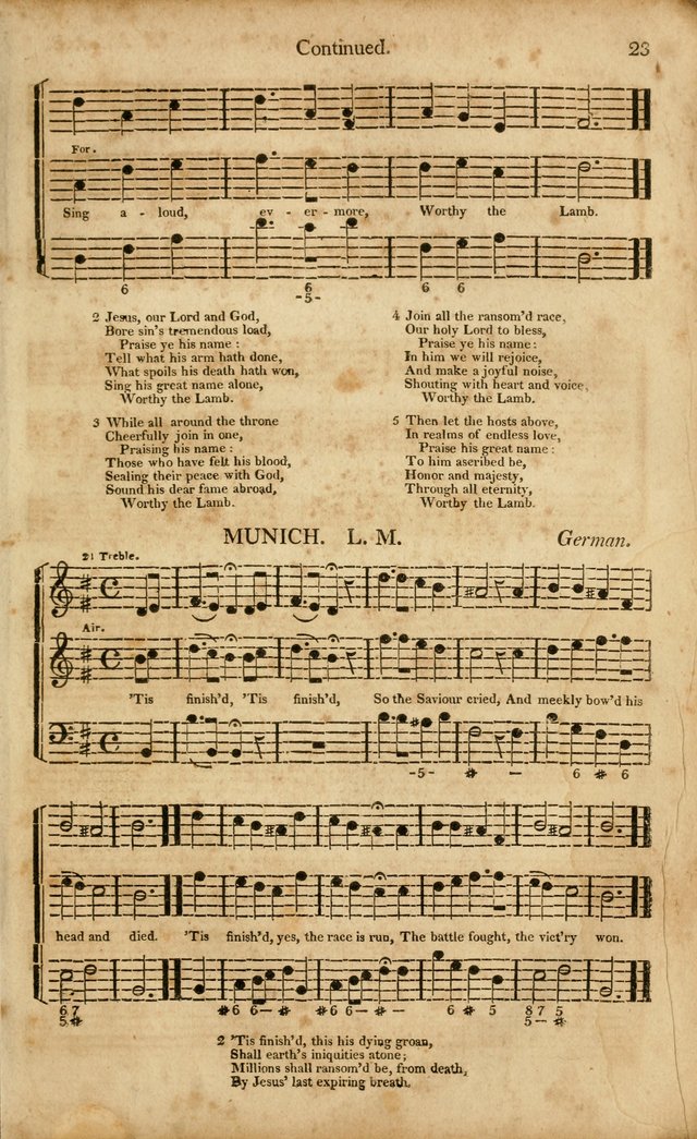 Musica Sacra: or, Springfield and Utica Collections United: consisting of Psalm and hymn tunes, anthems, and chants (2nd revised ed.) page 23