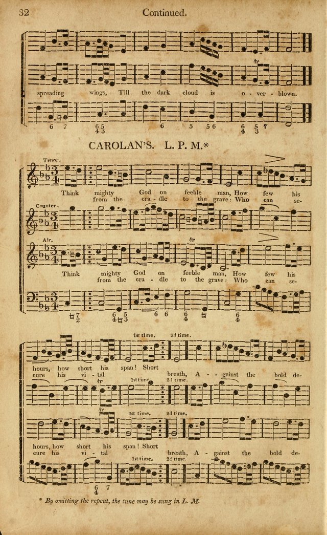 Musica Sacra: or, Springfield and Utica Collections United: consisting of Psalm and hymn tunes, anthems, and chants (2nd revised ed.) page 32