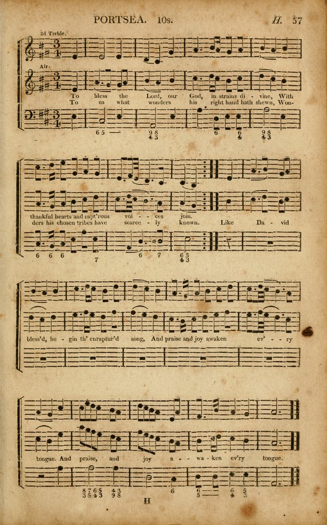 Musica Sacra: or, Springfield and Utica Collections United: consisting of Psalm and hymn tunes, anthems, and chants (2nd revised ed.) page 57