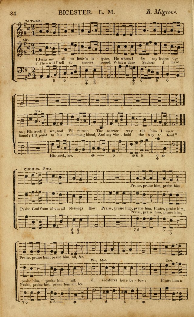 Musica Sacra: or, Springfield and Utica Collections United: consisting of Psalm and hymn tunes, anthems, and chants (2nd revised ed.) page 84
