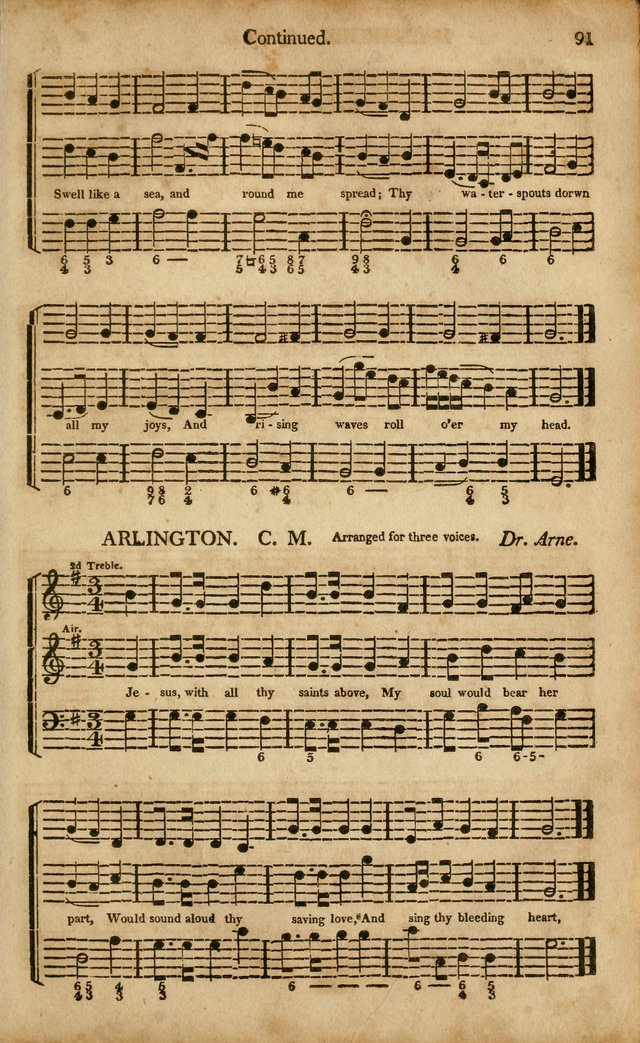 Musica Sacra: or, Springfield and Utica Collections United: consisting of Psalm and hymn tunes, anthems, and chants (2nd revised ed.) page 91