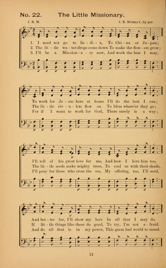 The Missionary Triumph: being a collection of Songs suitable for all kinds of Missionary Serves page 24
