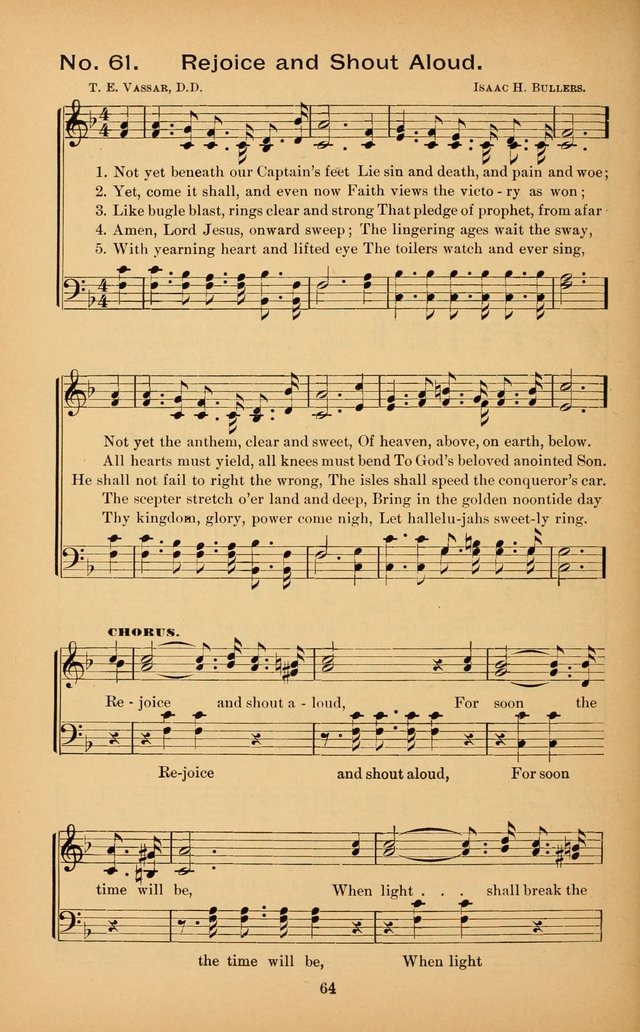 The Missionary Triumph: being a collection of Songs suitable for all kinds of Missionary Serves page 64