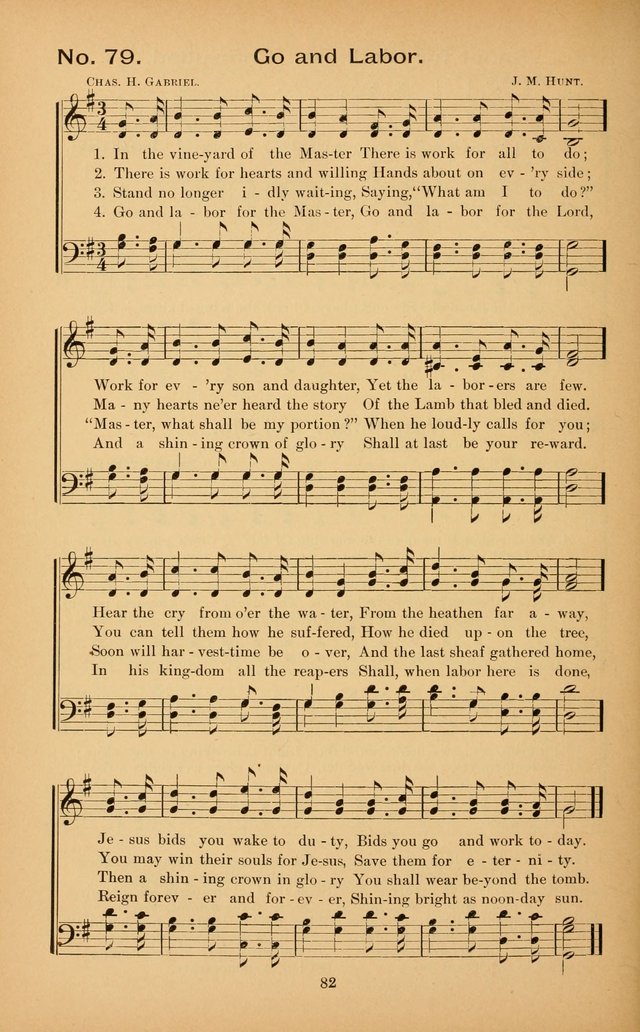 The Missionary Triumph: being a collection of Songs suitable for all kinds of Missionary Serves page 82
