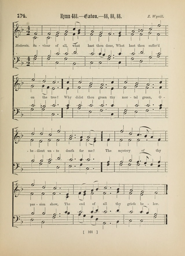 Methodist Tune Book: a collection of tunes adapted to the Methodist Hymn book page 101