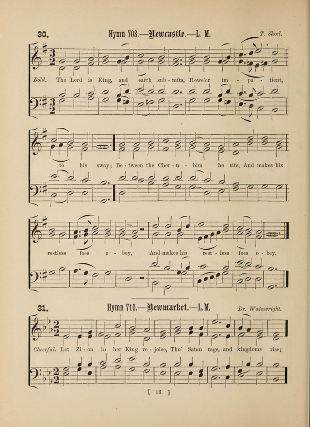 Methodist Tune Book: a collection of tunes adapted to the Methodist Hymn book page 16
