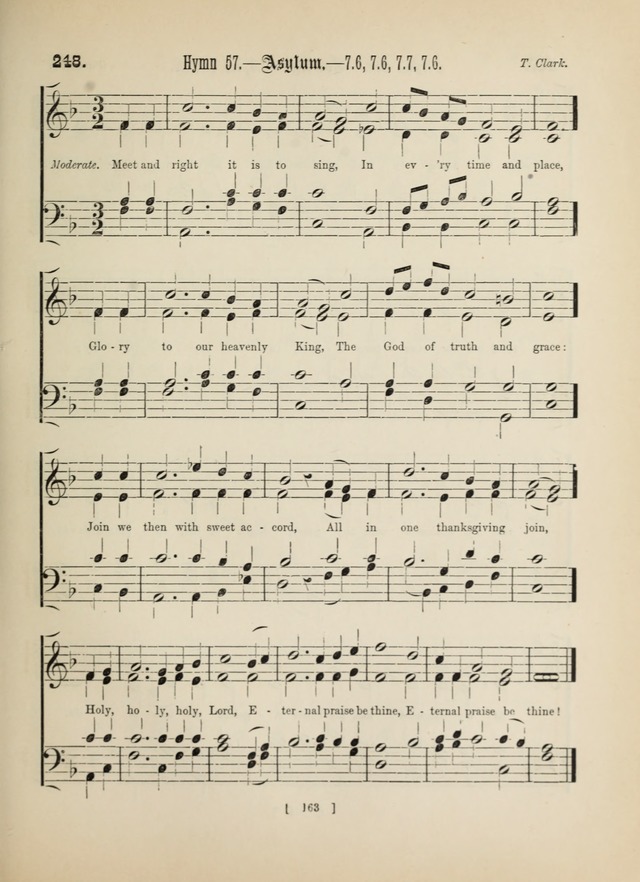 Methodist Tune Book: a collection of tunes adapted to the Methodist Hymn book page 163