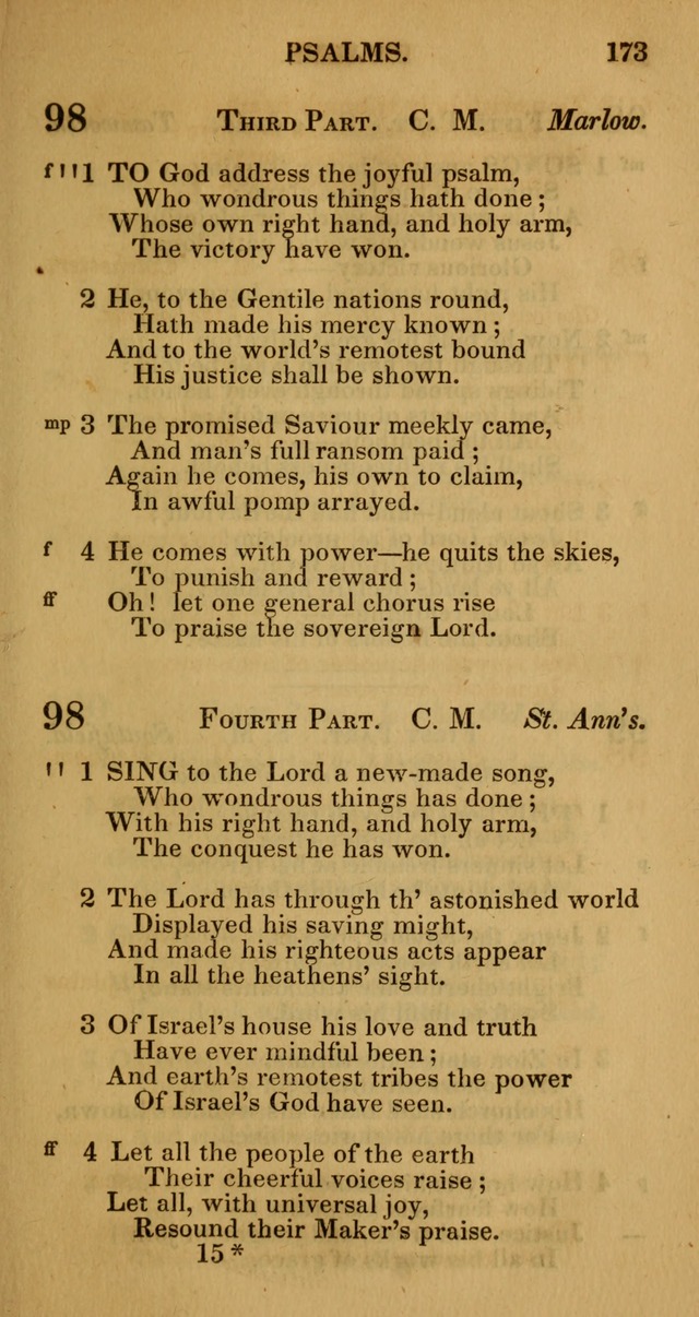 Manual of Christian Psalmody: a collection of psalms and hymns for public worship page 175
