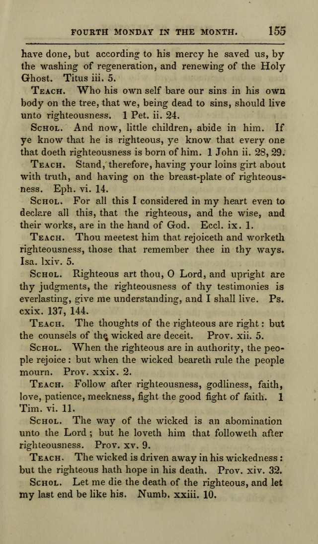 Manual of Devotion: or religious exercises for the morning and evening of each day of the month, for the use of schools and private families page 157