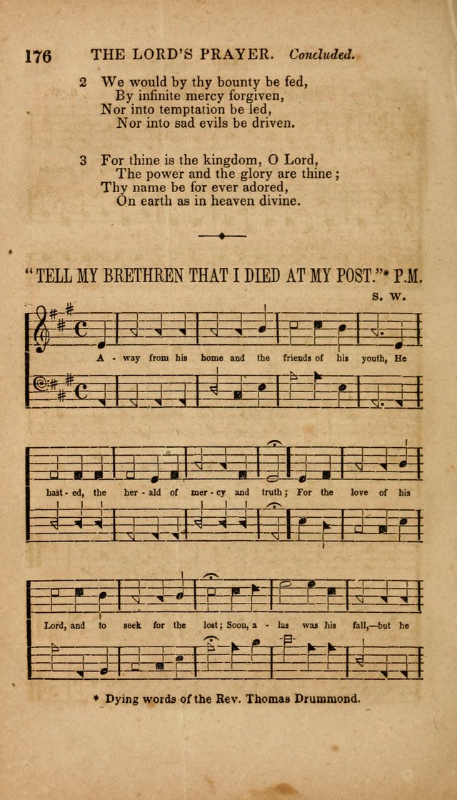 The Minstrel of Zion: a book of religious songs, accompanied with appropriate music, chiefly original page 176
