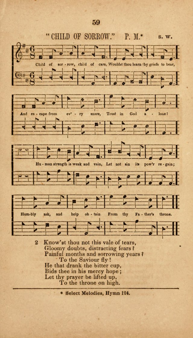 The Minstrel of Zion: a book of religious songs, accompanied with appropriate music, chiefly original page 59