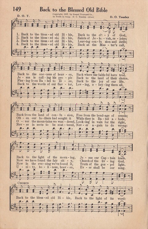 Melodies of Zion: A Compilation of Hymns and Songs, Old and New, Intended for All Kinds of Religious Service page 149