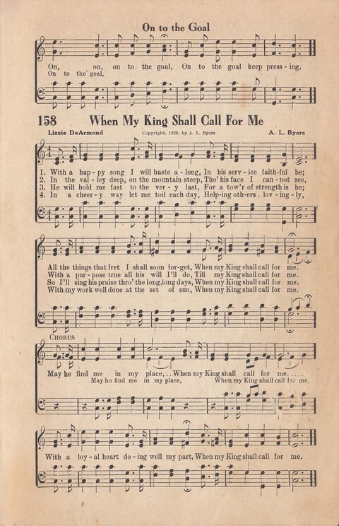 Melodies of Zion: A Compilation of Hymns and Songs, Old and New, Intended for All Kinds of Religious Service page 158
