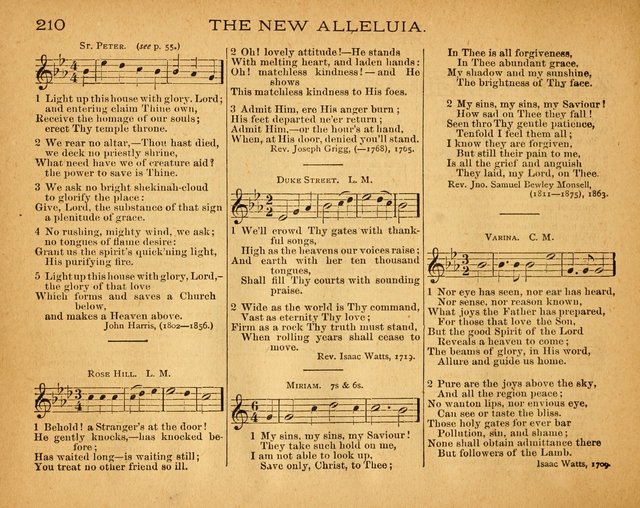 The New Alleluia: a collection of hymns and tunes for the Church School, and the mid-week meeting page 215