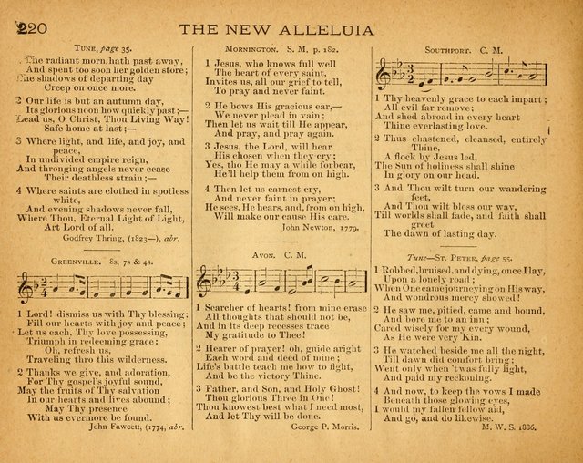 The New Alleluia: a collection of hymns and tunes for the Church School, and the mid-week meeting page 225