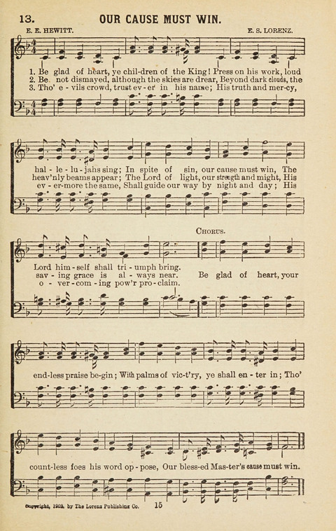 New Anti-Saloon Songs: A Collection of Temperance and Moral Reform Songs Prepared at the Request of The National Anti-Saloon League page 13