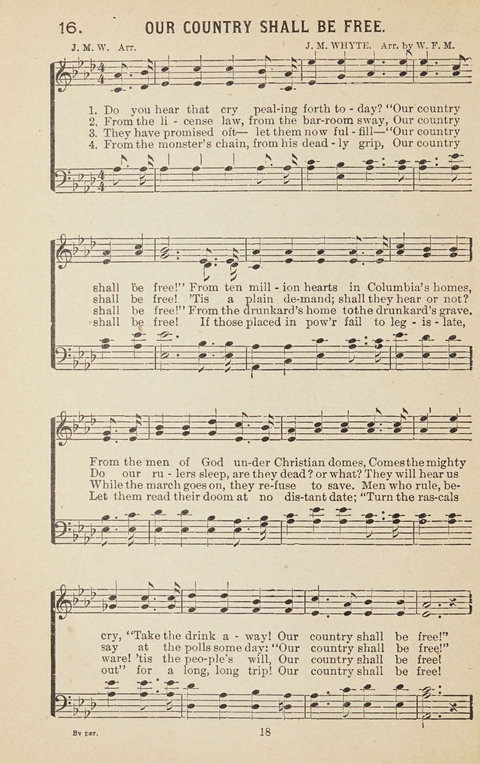 New Anti-Saloon Songs: A Collection of Temperance and Moral Reform Songs Prepared at the Request of The National Anti-Saloon League page 16