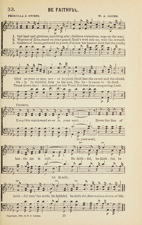 New Anti-Saloon Songs: A Collection of Temperance and Moral Reform Songs Prepared at the Request of The National Anti-Saloon League page 33