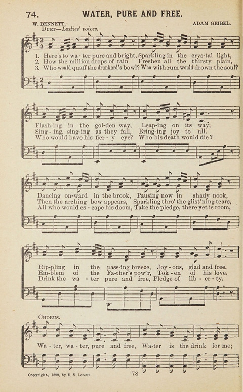 New Anti-Saloon Songs: A Collection of Temperance and Moral Reform Songs Prepared at the Request of The National Anti-Saloon League page 76