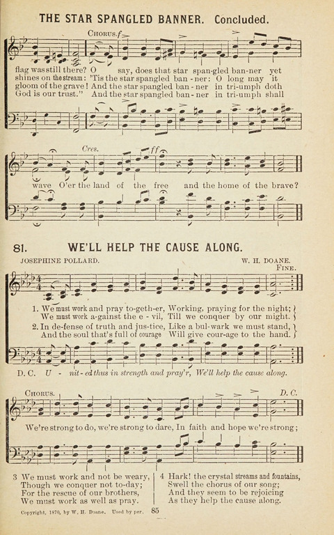 New Anti-Saloon Songs: A Collection of Temperance and Moral Reform Songs Prepared at the Request of The National Anti-Saloon League page 83