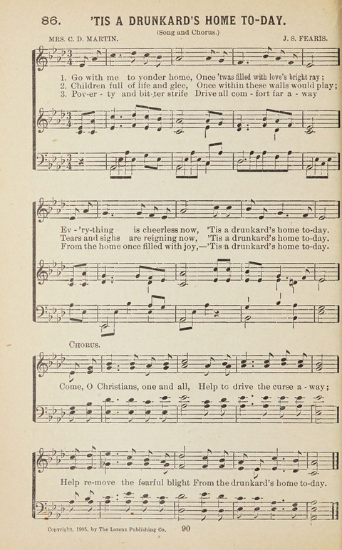 New Anti-Saloon Songs: A Collection of Temperance and Moral Reform Songs Prepared at the Request of The National Anti-Saloon League page 88